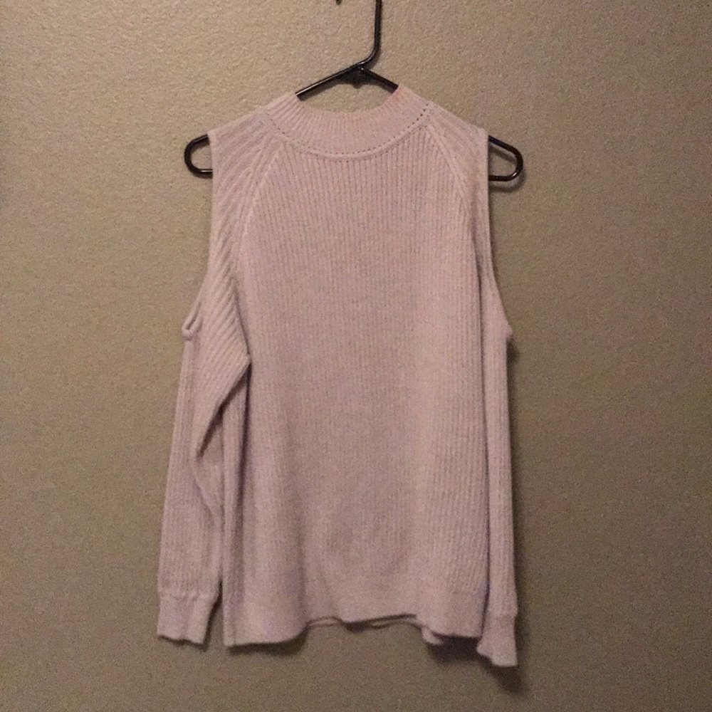 Open shoulder sweater